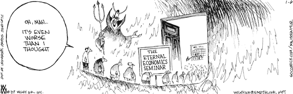 COmic: Hell as an Eternal Economics Seminar